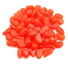 100 шт хороший светится в темноте камни, галька аквариум для аквариума домашний сад Декор E65B