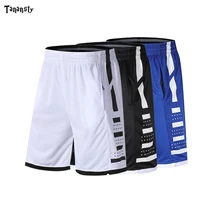 Спортивные мужские шорты для занятия баскетболом на молнии с эластичным карманом, спортивная одежда для баскетбола, свободные шорты для бега, молодежные белые, черные, синие