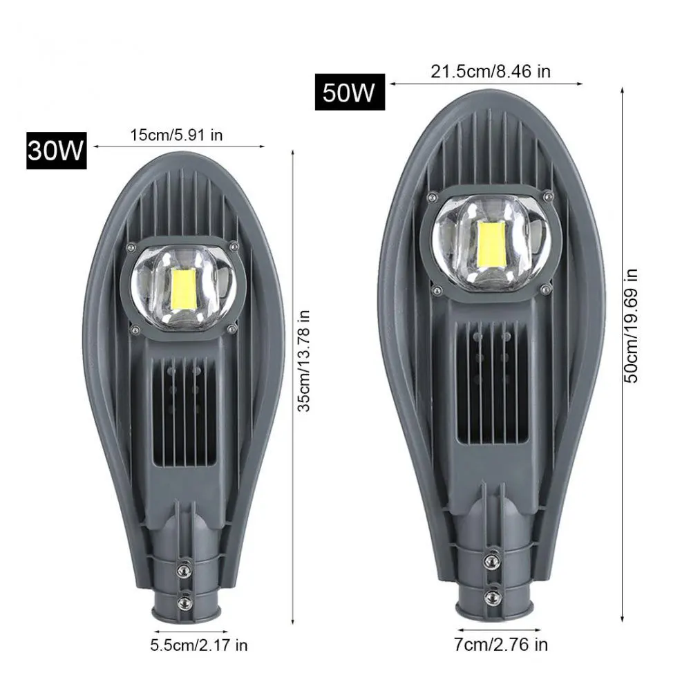 30 Вт 50 Вт Светодиодный уличный фонарь дорожный уличный прожектор лампа для наружного сада уличная настенная лампа освещение для ворот
