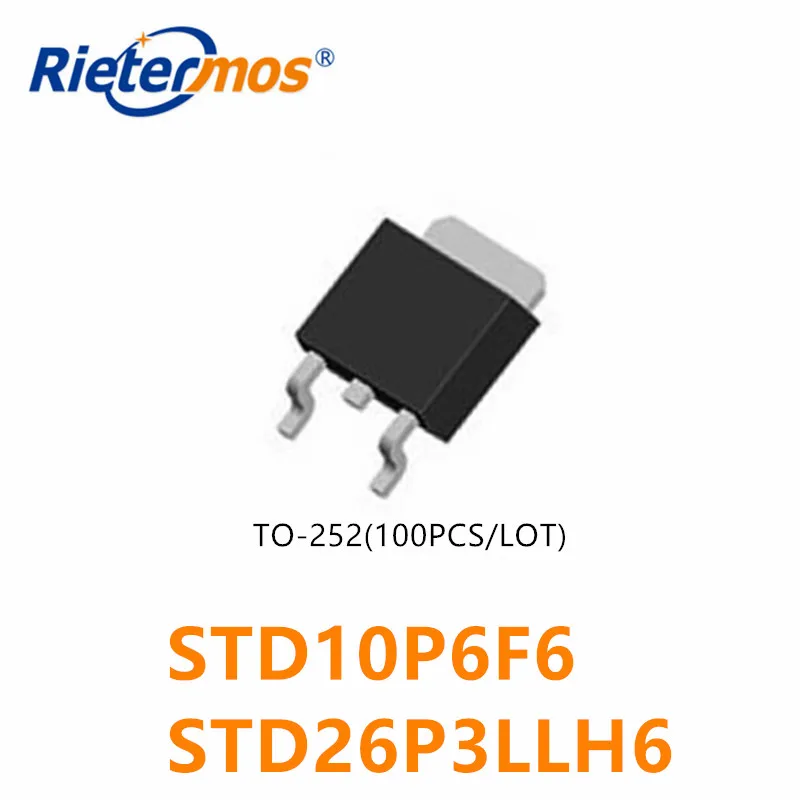 100 шт. STD10P6F6 D10P6F6 10P6F6 10P6 STD26P3LLH6 D26P3LLH6 26P3LLH6 26P3 TO-252 оригинал | Электроника