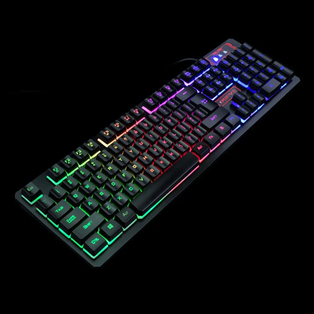 Игровой набор клавиатура и мышь k13 Подсветка Usb Эргономичный для ПК ноутбука геймера игры мышь s и клавиатуры комплект