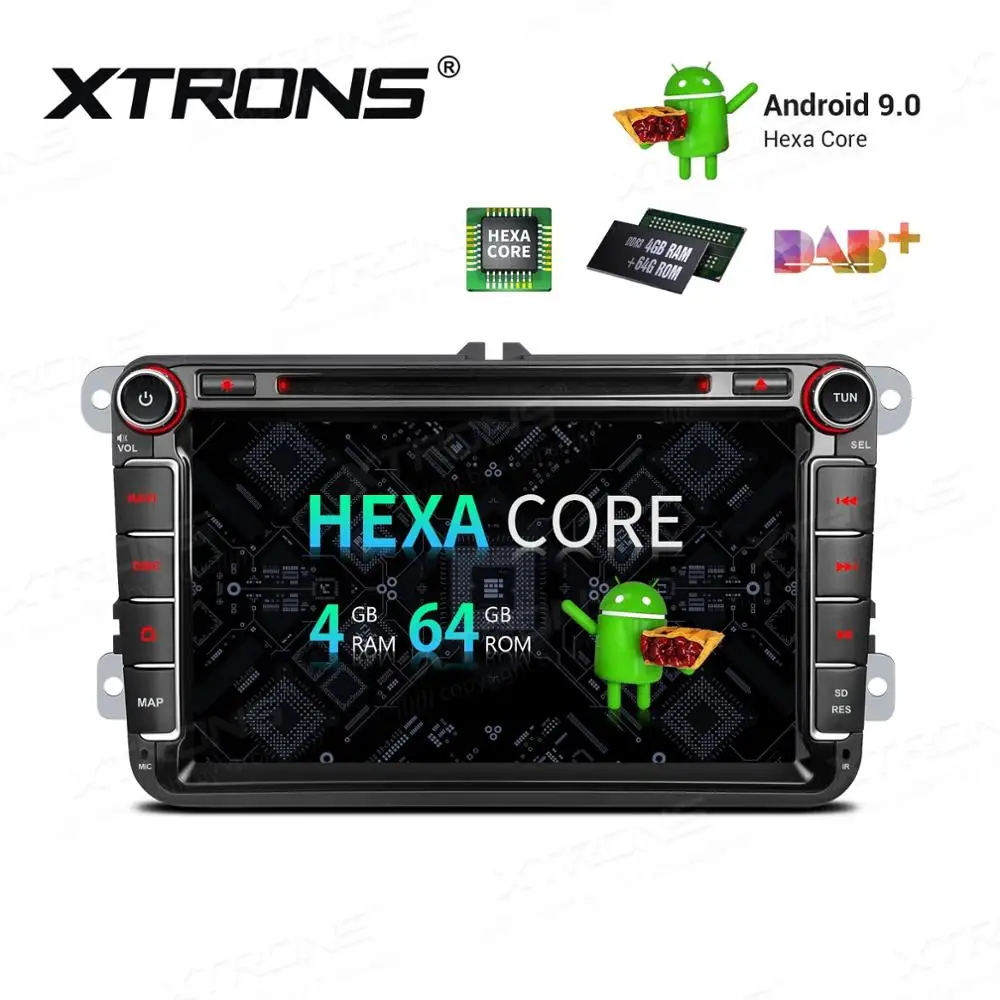 Perfect 8" Android 9.0 OS Car DVD Multimedia Navigation GPS Radio for Volkswagen EOS 2006-2015 & Magotan 2006-2013 & Touran 2003-2014 0