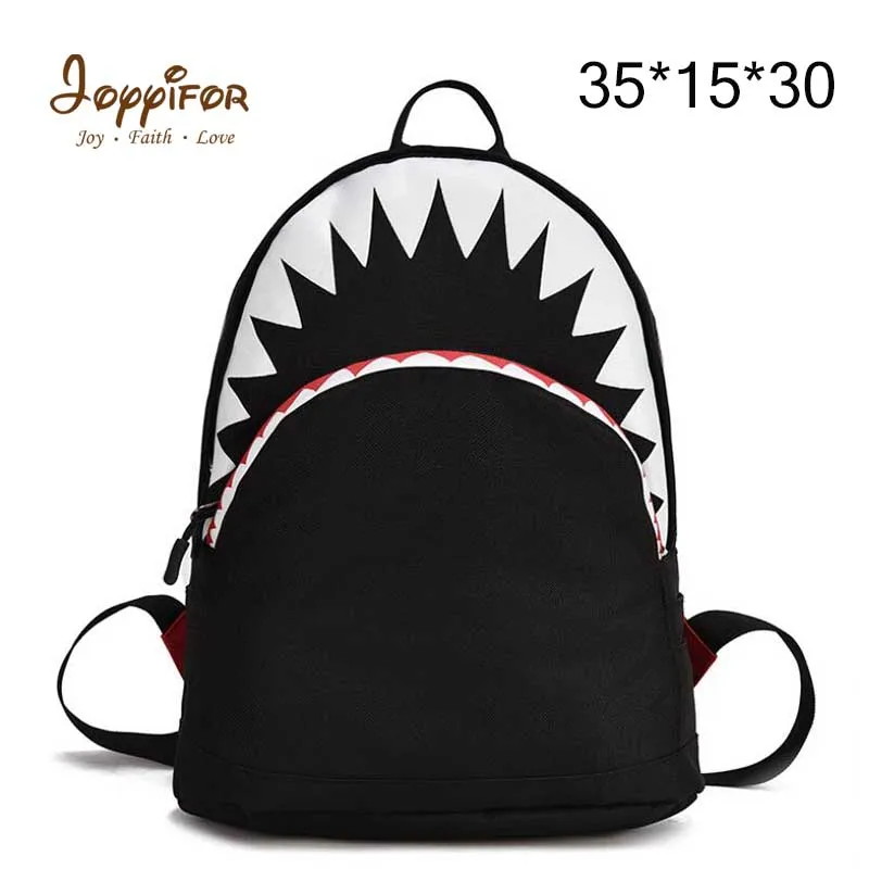 Joyifor Мода 2 размера 2 цвета Акула Плюшевые roleEars Детский сад Школьный рюкзак детские школьные сумки рюкзаки для девочек - Цвет: Белый