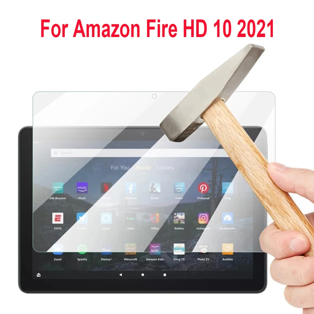 9h Tempered Glass Screen Protector For Amazon Fire Hd 10 2021 10.1 Inch