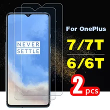 2 шт. закаленное стекло для oneplus 6t 7 t 6 7 защитная пленка для экрана t t7 t6 one plus бронированная защитная пленка 1+ oneplus 6 oneplus 7 glas on