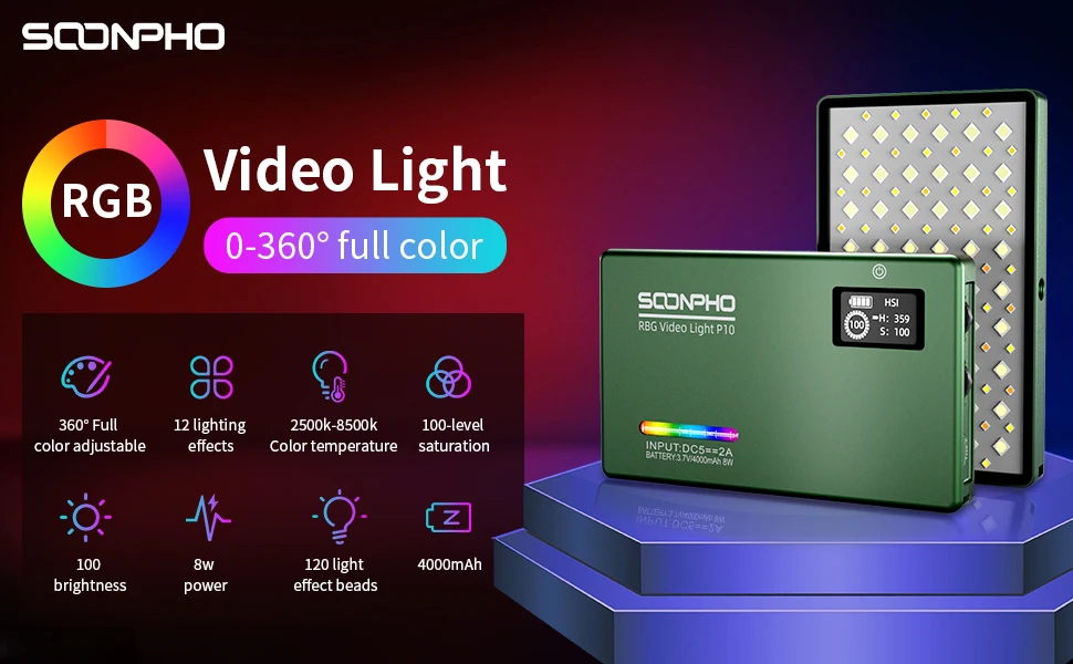 luz de saída de cor cheia kit