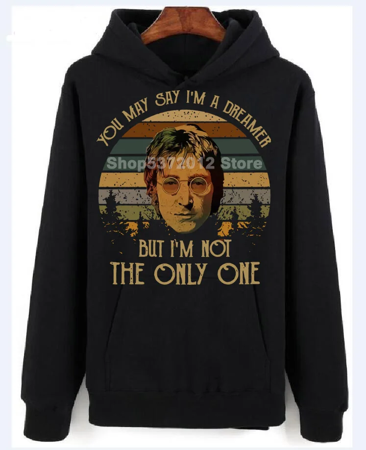 Джон Леннон вы говорите что я Фантазер не единственный черный мужской S-2XL удобная