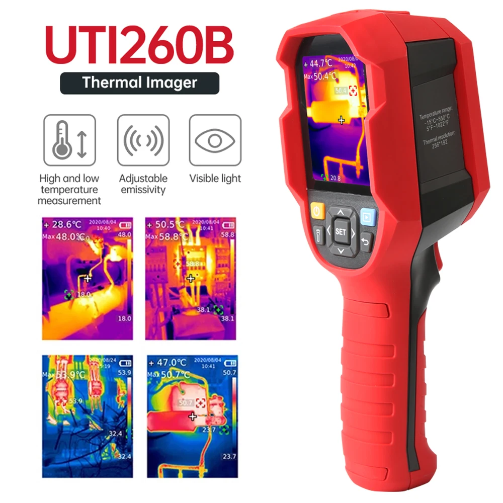 UNI T UTi260B UTi85A Инфракрасный Тепловизор промышленная тепловизионная камера 15 ~ 550 °C