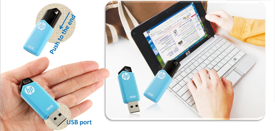 Hp V150W нажимает и тянет Пыльник водонепроницаемый USB флэш-накопитель внешний накопитель 64 г 32 г Флешка для Windows Macbook Android планшет