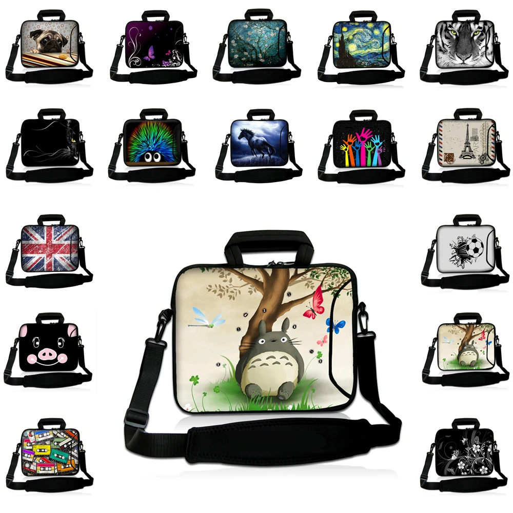 В продаже сумка для ноутбука Многоцветный 1" 14:" 1" 13" 1" 10" дюймов ноутбук сумка-мессенджер ручка портфель компьютерные аксессуары