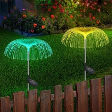 

Solar Garden Lights Fiber Optic Lights Jellyfish Luminous Charging and Plug-In Lawn and Garden Decorative