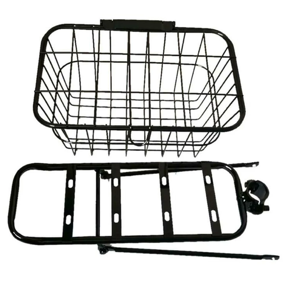 

Electric Scooter Tail Storage Metal Basket Large Capacity Rear Seat Bracket 2pcs