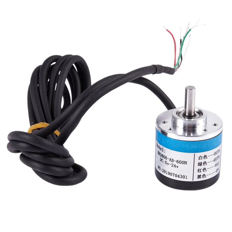 

Promotion! Encoder 6mm Shaft 600P/R Incremental Rotary AB phase for Length Measurement