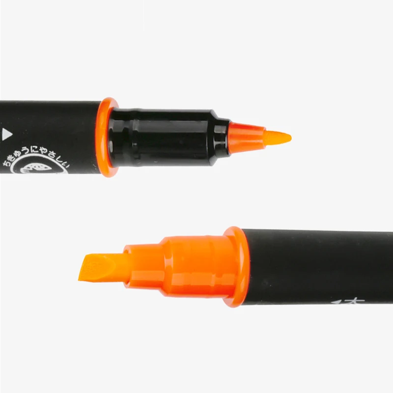 Uni Pus-101t флуоресцентная ручка/двойная головка маркировочная ручка Привлекательный Набор ручек с сильным сопротивлением воде и светильник