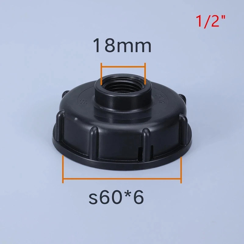 Durable plastic Quick connector Garden Irrigation Pipe Connection Tools S60*6 Thread IBC Tank Adapter 1PCS 