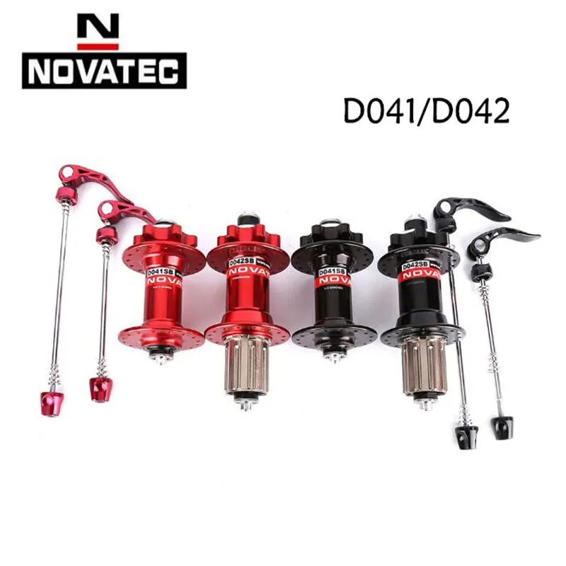 Tanie Novatec hub D041SB D042SB hamulec tarczowy MTB mountain bike łożysko piasty piasty rowerowe 24 28 32 36 otwory 8 9 10 11 prędkość