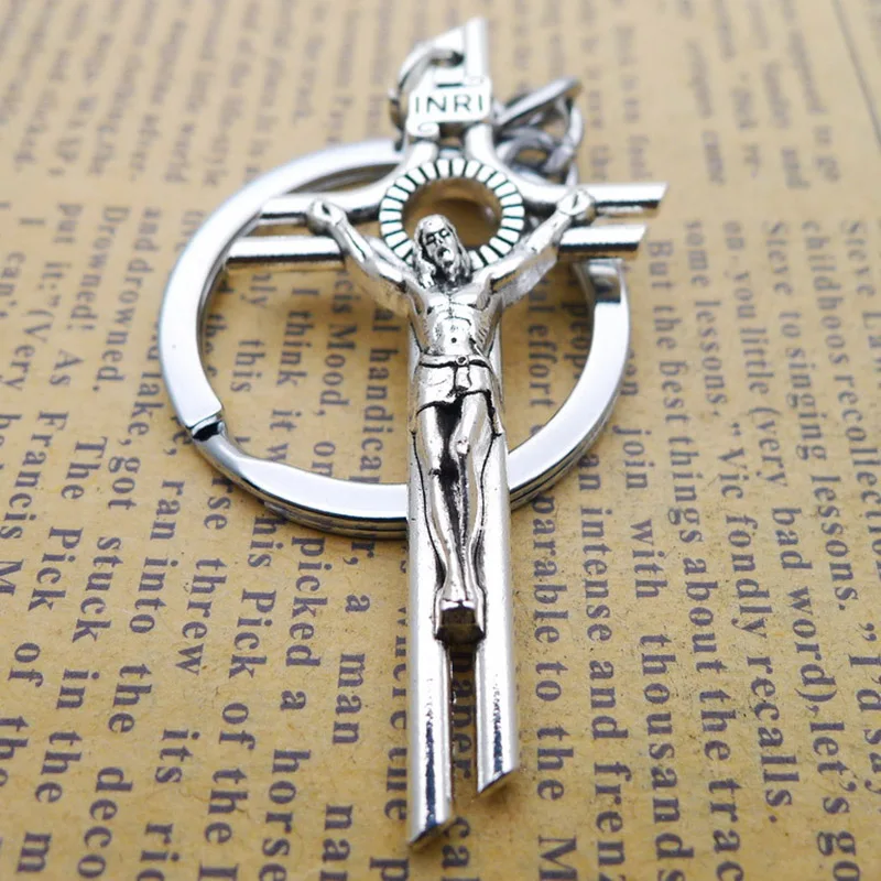 Neue Legierung Kreuz Schlüsselbund Anhänger Schmuck Zubehör – Detail 3