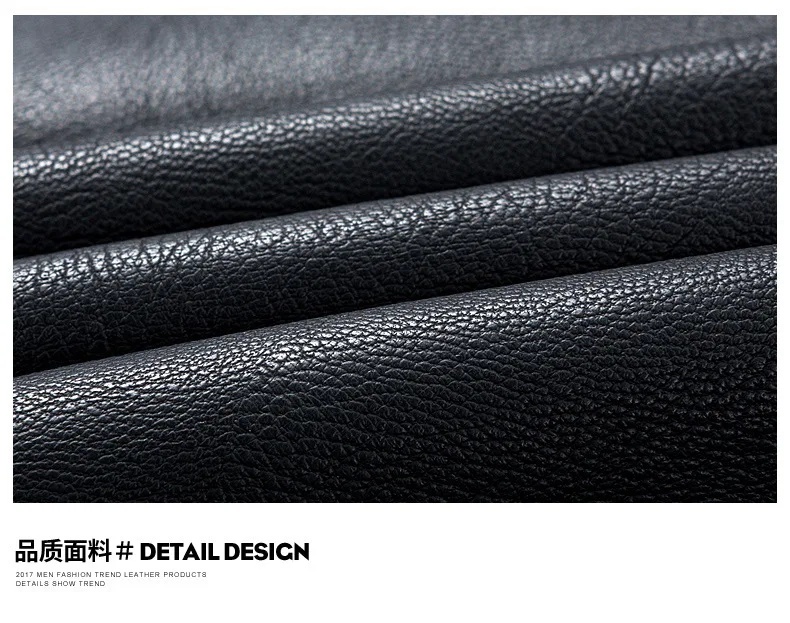 New Style plus Velvet Leather Coat Korean-style Slim Fit Stand Collar MEN'S Leather Coat Fashion Men's PU Leather Jacket 60