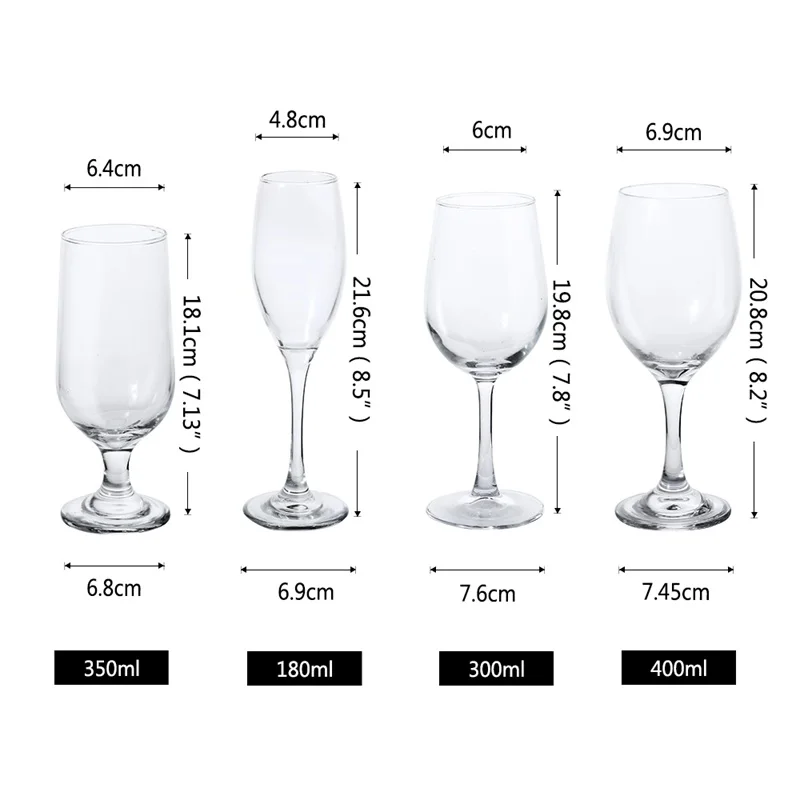 Прозрачные бокалы для вина UPSPIRIT стеклянные стаканы свадебного ужина виски