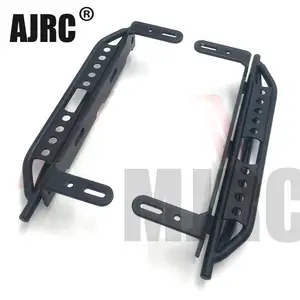 Image 1 - 1pair Metal Side Pedal For 1/10 RC Crawler Car Traxxas TRX4 Defender Bronco Side guard plate Aluminium alloy Foot pedal