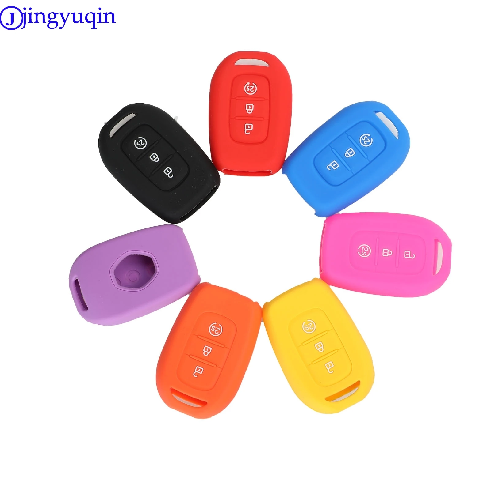 3 Buttons Silicone Remote Key Fob Case Cover For Renault Duster Sandero Logan Clio Captur Laguna Scen 2015