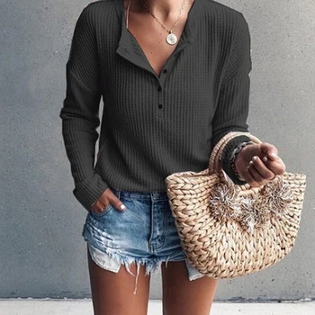 

2019 Autumn Sexy Deep V Neck T Shirt Women Punk Long Sleeve Woman Slim Tees Cotton Tops Black Pink White Knitted Tops