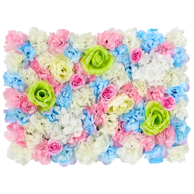 

26 color silk rose Artificial Flower Wall Party decoration Hang on Wall flower Mat romantic for wedding background decoration