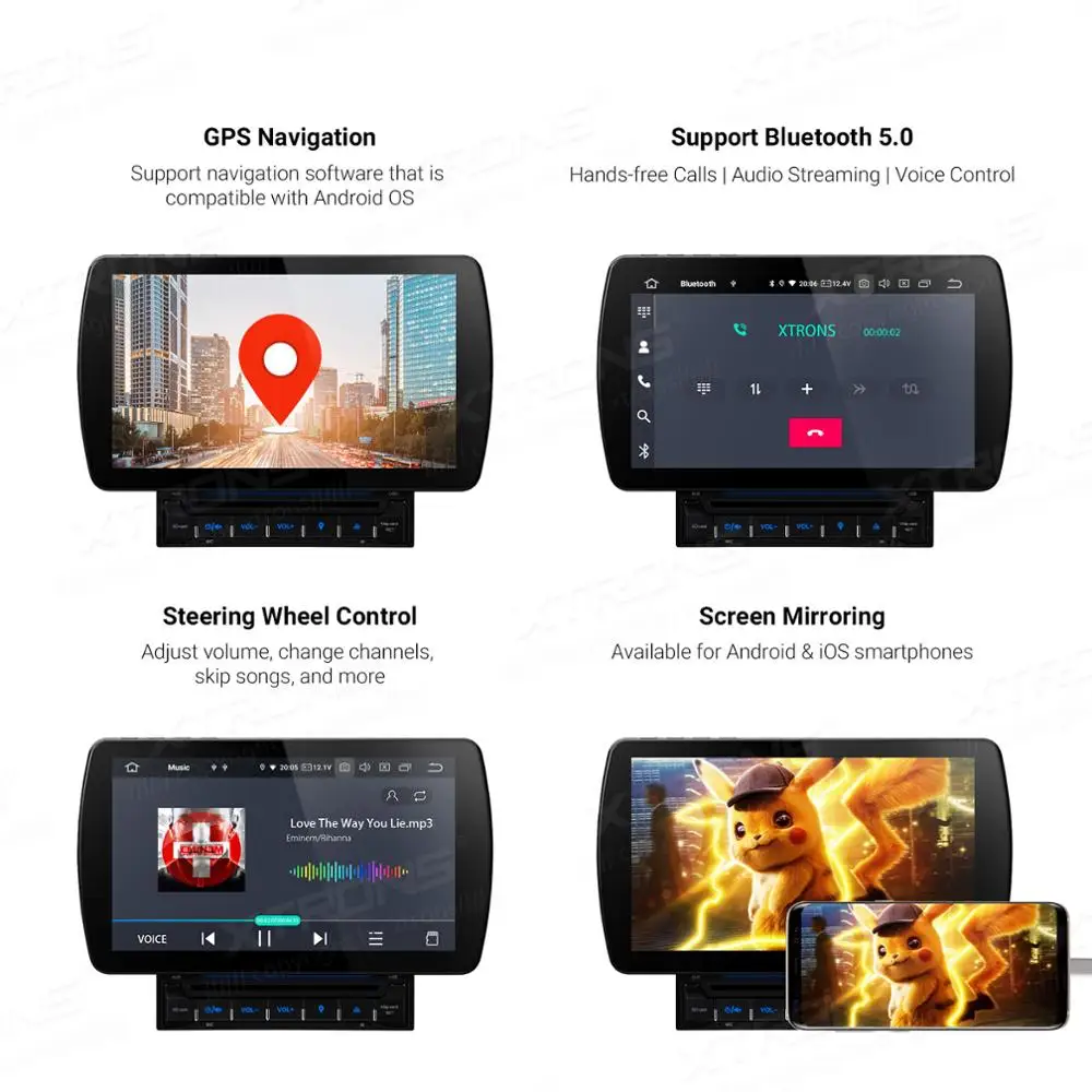 10,1 ''Android 9,0 PX6 4G+ 64G Универсальный 2 Din Автомобильный мультимедийный DVD Радио аудио стерео плеер gps HDMI USB DAB OBD TPMS