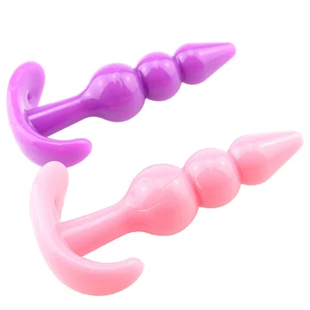 Anal Beads Plug Adult Sex Toys G Spot Anal Plugs Adult Product Jelly Toys Sex Products Butt Plug for Men Women Erotic Tools 2