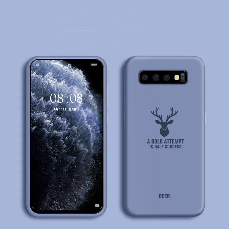 MOFi для samsung S10 S9 S8 чехол для Galaxy S10e S10+ S9+ S8+ plus Мягкий ТПУ противоударный мультяшный силиконовый чехол-накладка - Цвет: lavender gray