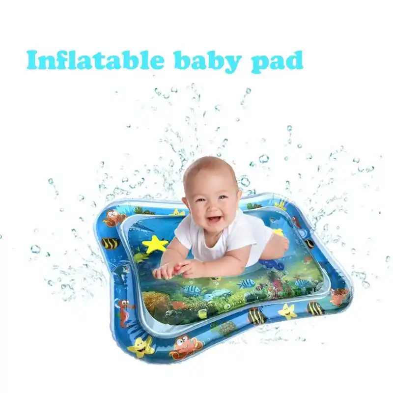 tummy time inflatable water mat