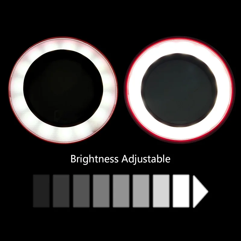 USB 3.5X Desktop LED Beauty Lamp Magnifier with Clip Cold Light Adjustable Brightness Hose Magnifying Glass Beauty Nail Tattoo