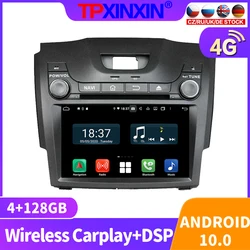 Reproductor Multimedia de vídeo y Radio para coche, navegador estéreo, GPS, 2 din, DVD, Android 10, 128GB, para Chevrolet S10 2013