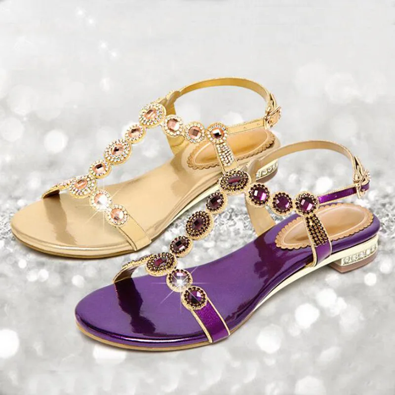 bolero rhinestone sandals
