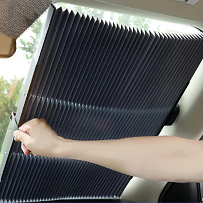 

Car Sun Shade Retractable Foldable Automobiles Window Covers Sunshades Auto Windscreen Cover Anti-UV Sun Shade