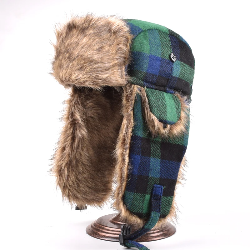 Unisex Aviator Trapper Ushanka Ski Hat 