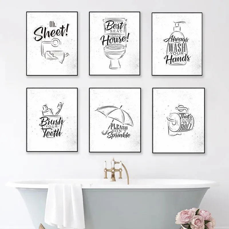 Toilet-Quote-Picture-Bathroom-Wall-Decor-Canvas-Painting-Brush-Canvas-Art-Poster-Fashion-Black-White-Washroom (4)