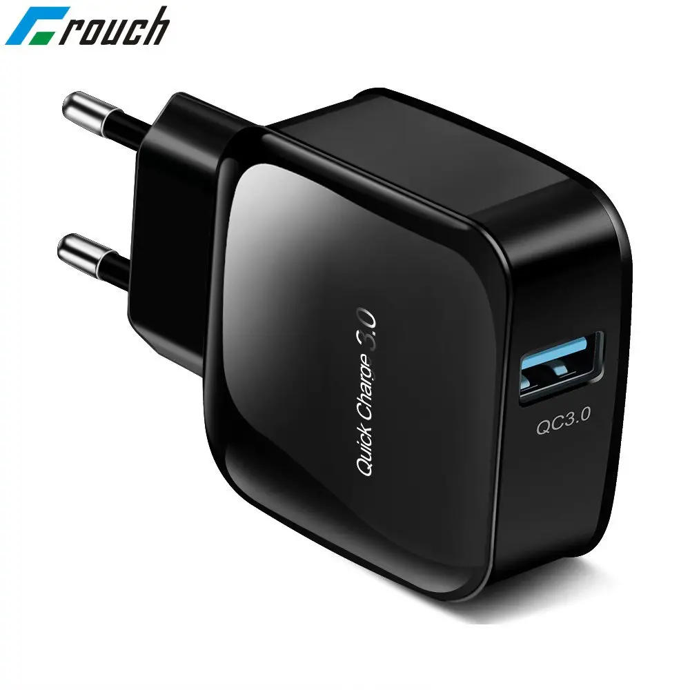 

Crouch USB Charger Quick Charge 3.0 QC 3.0 Turbo Wall Fast Charging Adapter Mobile Phone Charger For iphone X Samsung Xiaomi mi9