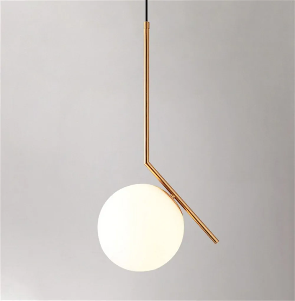 Creative Circle Glass Hanging Lamp Loft Modern LED Pendant Light Iron Gold Dining Room Home Decor Lighting Fixtures Hanglamp (32)
