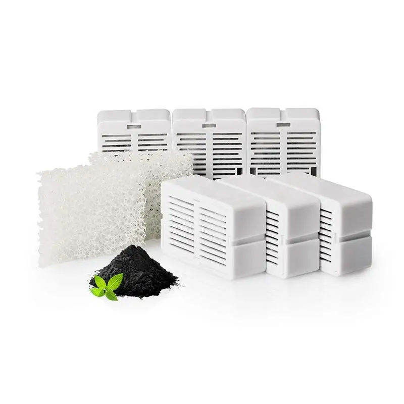 8PCS 8 шт. 2.3L Pet диспенсер для воды Клевер Pet фонтан угольный фильтр наборы - Цвет: 8PCS