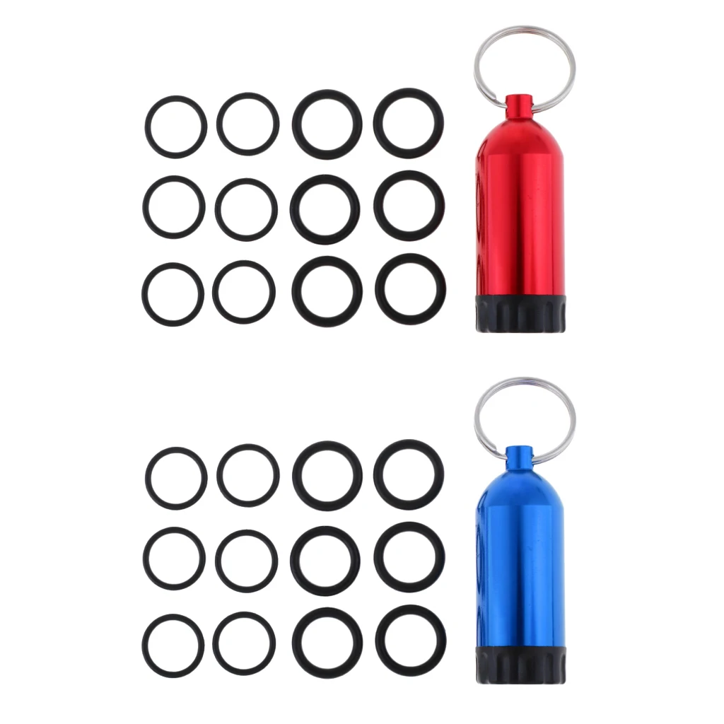 2 X Diving Tank 12 O-Rings Kit Keychain With Pick Innovative Scuba Concepts