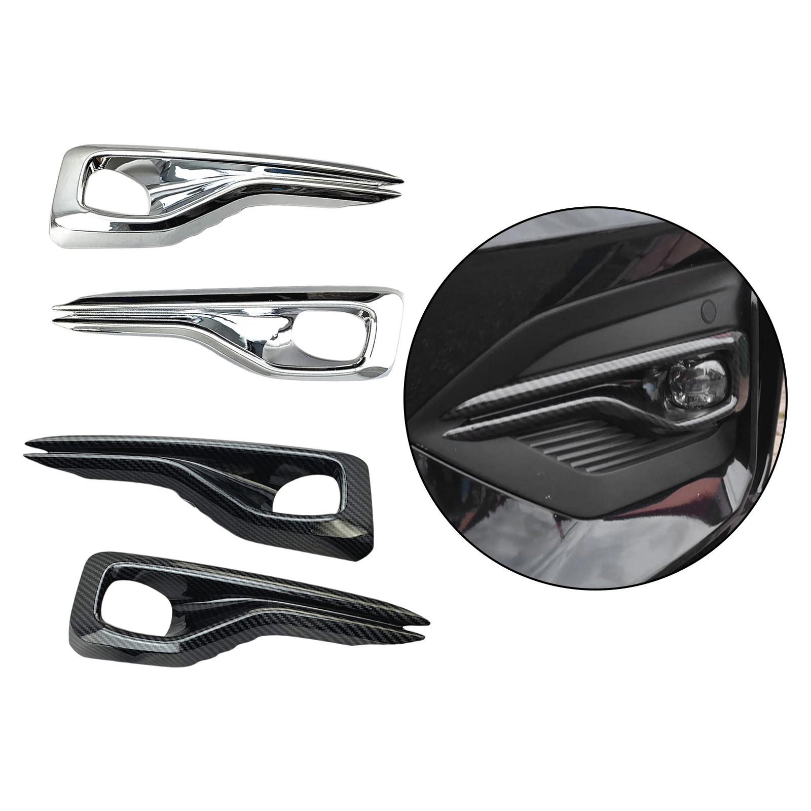 

2 шт. передние противотуманные светильник тумана светильник лампа Накладка аксессуары для Ford Focus 2019 2020 ST-Line