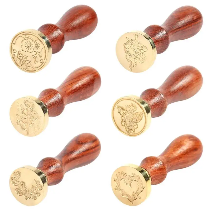 Retro DIY Plant Wax Sealing Stamp for Wedding Post Envelope Invitations Seal Craft Gifts | Дом и сад
