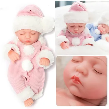 

Sleepy Baby Silicone Dolls Silicone Newborn Baby Dolls Simulation Baby Soft Doll Toy Silicone Newborn Toddlers Toys For Children