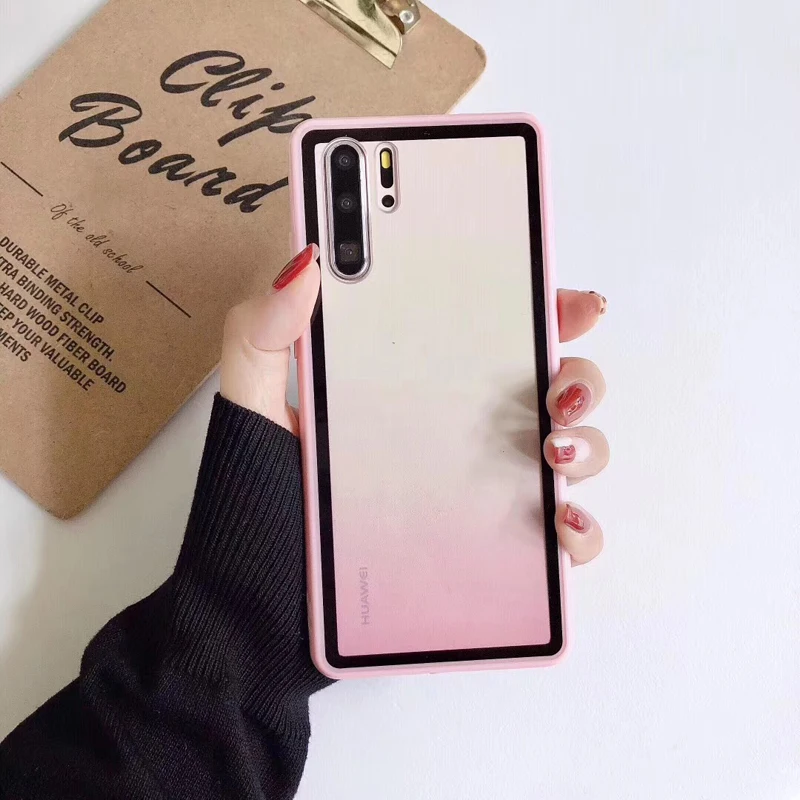 Роскошный прозрачный градиентный телефонный чехол для huawei P30 Pro, акриловое Защитное стекло для huawei P30 lite Honor 9I 10I Nova5 Pro