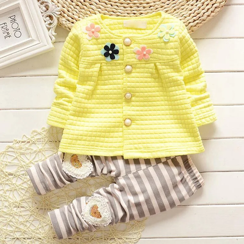 Одежда для маленьких девочек г. Весенний Модный комплект одежды для новорожденных девочек от 3 до 24 месяцев, хлопковая одежда с длинными рукавами