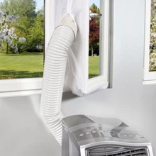 Воздушный замок белая пломба гибкая ткань Push Pull Window Универсальная мягкая доска 4 м для мобильного кондиционера