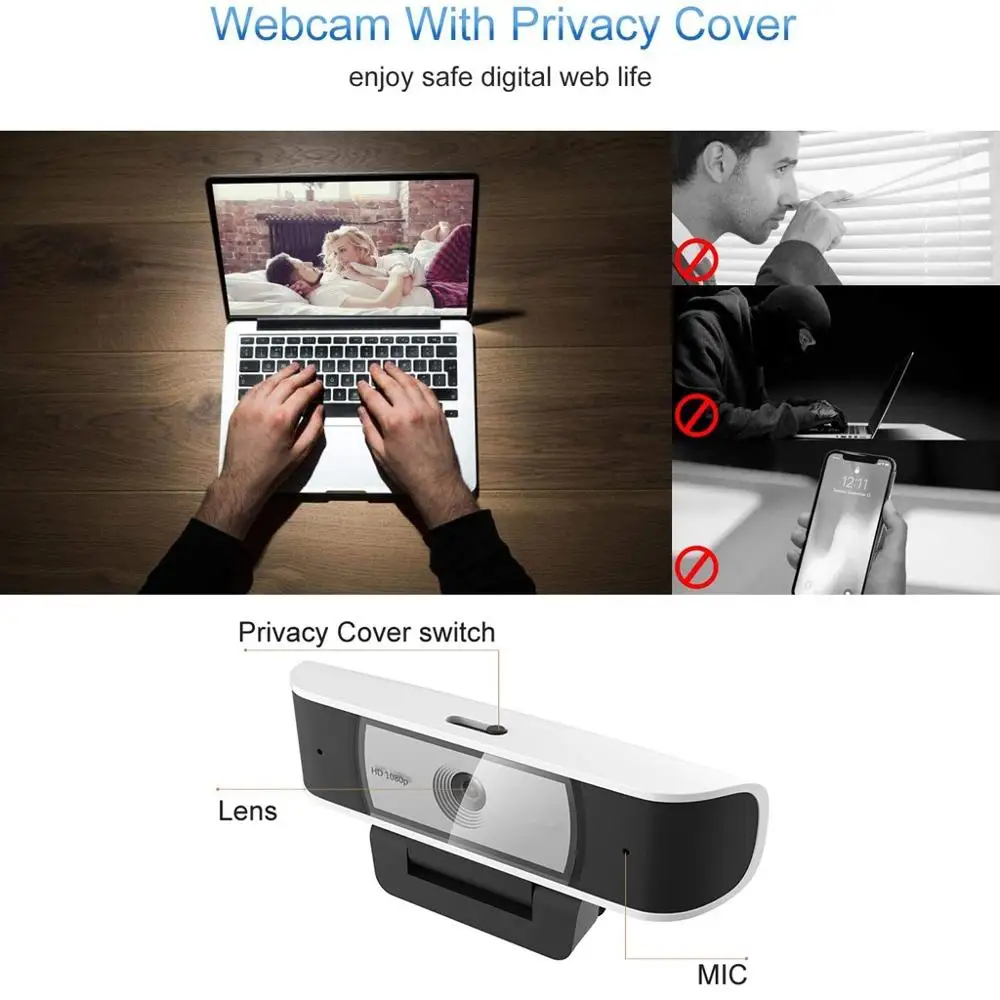 USB S3 1080P HD Автофокус сеть подвесная сетевая камера для ПК ноутбук