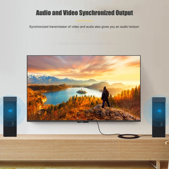 Самый, HDMI 8K HD Волоконно-оптический кабель аудио для компьютера проектора подключение к компьютеру дома