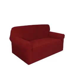 Винный красный цвет эластичный чехол на диван спандекс современный полиэстер угловой диван покрывало для дивана стул протектор гостиная 2